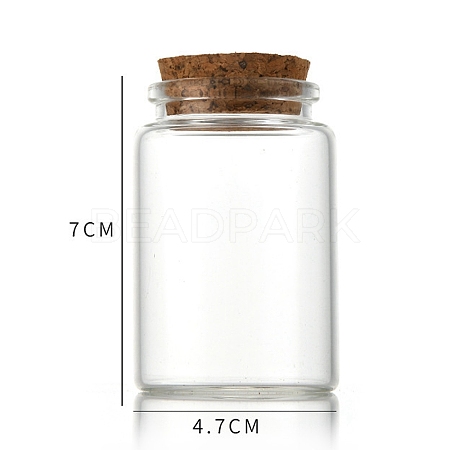 Glass Bottle CON-WH0085-73C-1
