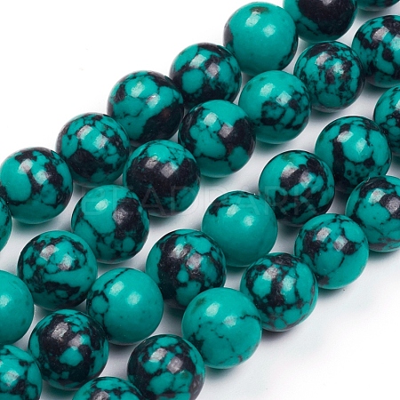 Synthetic Turquoise Beads Strands TURQ-G832-02-12mm-1
