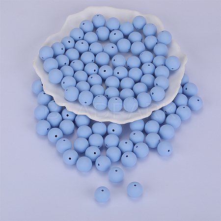 Round Silicone Focal Beads SI-JX0046A-86-1
