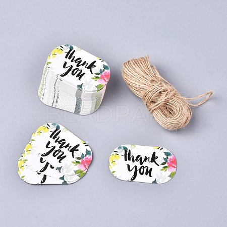 Floral Pattern Paper Gift Tags CDIS-K002-F01-1