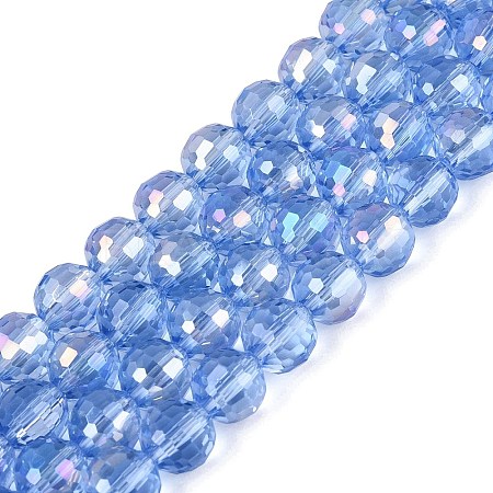Transparent Glass Beads Strands GLAA-Q107-02A-14-1