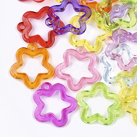 Transparent Acrylic Pendants TACR-S133-074-1