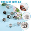 16Pcs Tibetan Style Alloy Cord Ends TIBEP-CA0010-24TAS-4