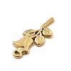 304 Stainless Steel Rhinestone Pendants X-STAS-D300-01G-02-2
