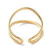 304 Stainless Steel Open Cuff Rings for Women RJEW-M020-07G-07-3