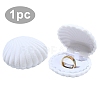 1Pc Shell Shaped Velvet Jewelry Storage Boxes VBOX-YW0001-05C-2