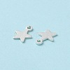 925 Sterling Silver Star Chain Extender Drops STER-P053-03S-3