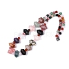 Natural & Synthetic Stone Round & Cone Beaded Necklaces NJEW-N064-03A-2