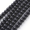 Synthetic Black Stone Beads Strands X-GSR4mmC044-1