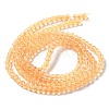 Drawbench Transparent Glass Beads Strands GLAD-Q012-4mm-08-4