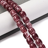 Handmade Lampwork Chevron Beads Strands LAMP-K041-01B-02-2