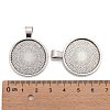 Tibetan Style Alloy Pendant Cabochon Settings LS-TIBE-R295-055AS-FF-3