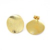 Brass Stud Earrings Findings KK-O123-B-2