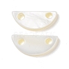 Natural Freshwater Shell Connector Charms SHEL-H001-11-1