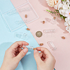 10Pcs Column Empty Glass Wishing Bottle Pendants AJEW-SC0001-91-3