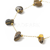 Natural Mixed Gemstone Chips Beaded Bracelet BJEW-JB09941-3