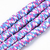Handmade Polymer Clay Beads Strands CLAY-R091-8mm-01-1