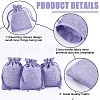 Polyester Imitation Burlap Packing Pouches Drawstring Bags ABAG-BBC0001-02A-03-6