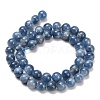 Natural Kyanite Beads Strands G-C259-B01-8mm-01-3
