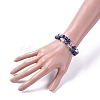 Two Loops Fashion Wrap Bracelets BJEW-JB04689-02-4