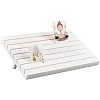 7-Slot Wooden Place Card Display Stands ODIS-WH0029-52D-1