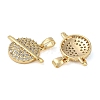 Brass Micro Pave Cubic Zirconia Pendants KK-U045-12G-2