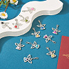 36Pcs 12 Colors Alloy Angel Pendant Decorations FIND-TA0001-92-5