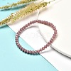 Faceted Glass Rondelle Beads Stretch Bracelet for Kid BJEW-JB06807-11-2