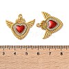 304 Stainless Steel Enamel Pendants STAS-B100-01G-01-3