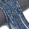 Frosted Natural Blue Aventurine Beads Strands G-K389-C11-01-2