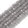 Baking Paint Imitation Jade Glass Bead Strands DGLA-A034-J10mm-A43-1