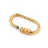 Ion Plating(IP) 304 Stainless Steel Screw Carabiner Lock Charms STAS-H107-04D-G-2