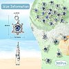30Pcs Tibetan Style Alloy & Evil Eye Resin Pendants PALLOY-CJ0002-78-2