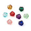  90pcs 6 colors Transparent Resin Beads RESI-TA0001-58-10