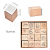 Wooden Stamp DIY-WH0162-71-3