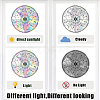 4Pcs 4 Patterns PVC Colored Laser Stained Window Film Adhesive Static Stickers STIC-WH0008-012-2