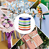 10 Rolls 10 Colors Single Face Satin Ribbon SRIB-YW0001-01-6