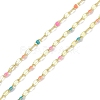 Rack Plating Brass Dapped Chains AJEW-Q153-03G-01-1