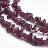 Natural Garnet Beads Strands X-G-K204-01-3