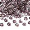 10G Electroplate Transparent Colours Rainbow Glass Seed Beads SEED-YW0003-04I-1