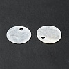 Natural Capiz Shell Charms BSHE-G029-15-5