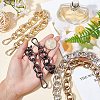 WADORN 4Pcs 4 Style Iron Bag Strap Chains FIND-WR0003-30-5