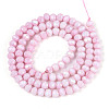 Anti-Tarnish Electroplate Rondelle Glass Beads Strands X-EGLA-T021-4mm-17-03-2
