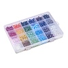24 Colors Electroplate Glass Beads EGLA-X0006-04B-6mm-6