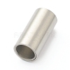 Tarnish Resistant 304 Stainless Steel Magnetic Clasps with Glue-in Ends STAS-B017-01D-P-3