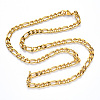 Vacuum Plating 304 Stainless Steel Figaro Chain Necklaces NJEW-S420-003A-G-3