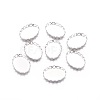 Tarnish Resistant 316 Surgical Stainless Steel Lace Edge Bezel Cups STAS-I118-06P-01-1