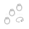 4Pcs Sterling Silver Locking Carabiner FIND-PH0026-94P-6