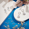 4Pairs 4 Styles Brass Huggie Hoop Earrings EJEW-PH0001-28P-5