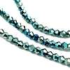 Transparent Electroplate Glass Beads Strands EGLA-A039-T3mm-UA06-3